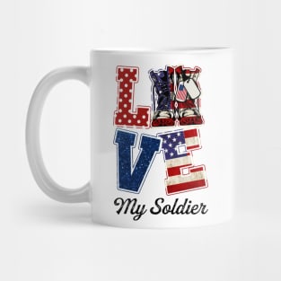 Army Love My Soldier Personalized Mug